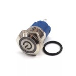 Comutator / Intrerupator metalic auto - ON si OFF, iluminat cu led galben, tip III Comutator / Intrerupator metalic auto - ON si OFF, iluminat cu led galben, tip III